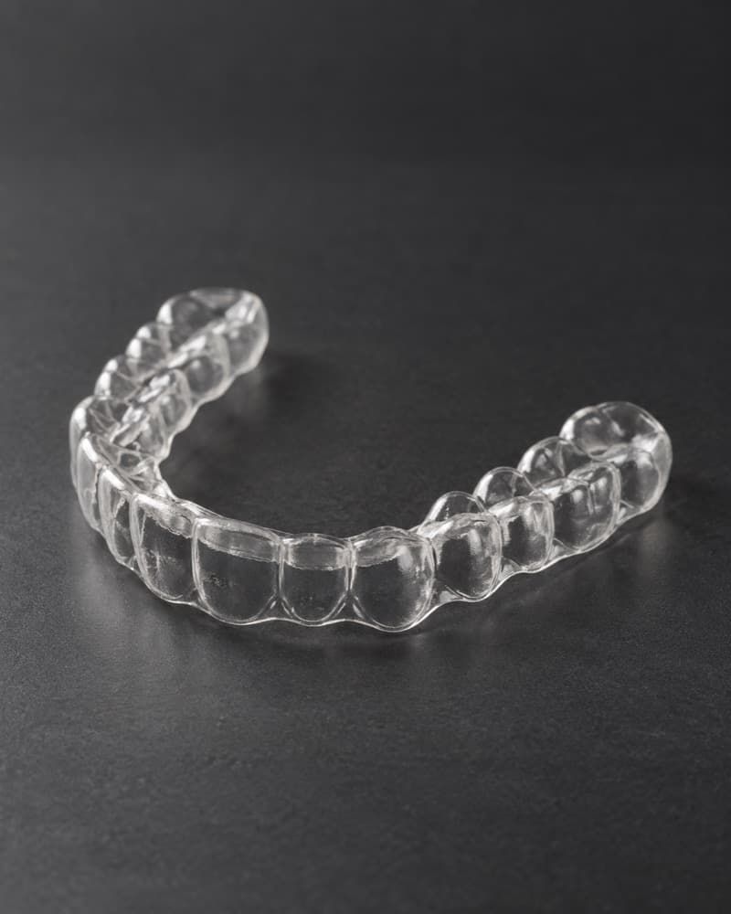 A clear aligner tray